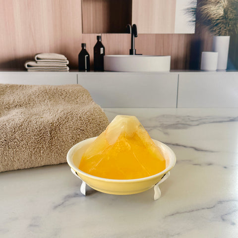 Soap Rocks Enamel Soap Dish with Soap Rock