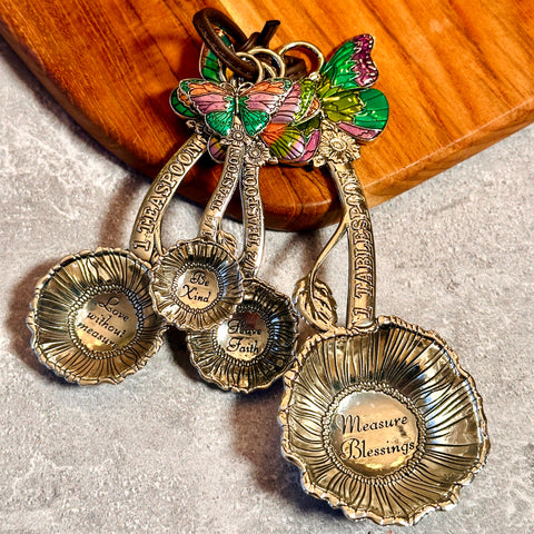 Set of 4 Themed Measuring Spoons for Just Jill