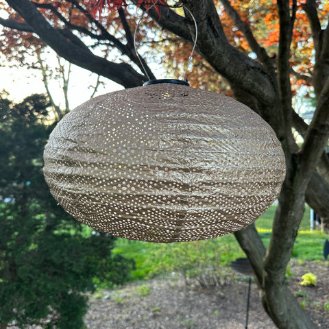 LUMIZ Battery Powered LED Oval Lantern