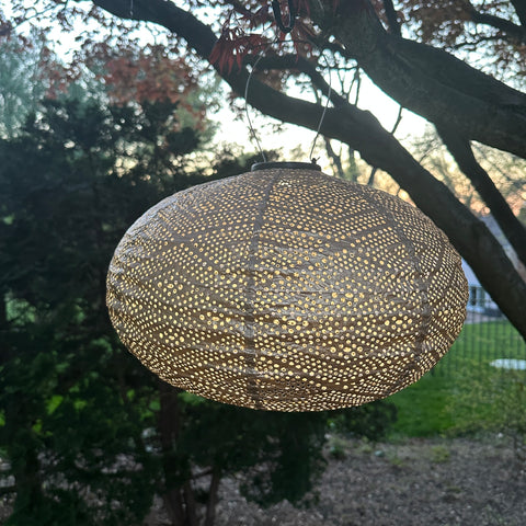 LUMIZ Battery Powered LED Oval Lantern