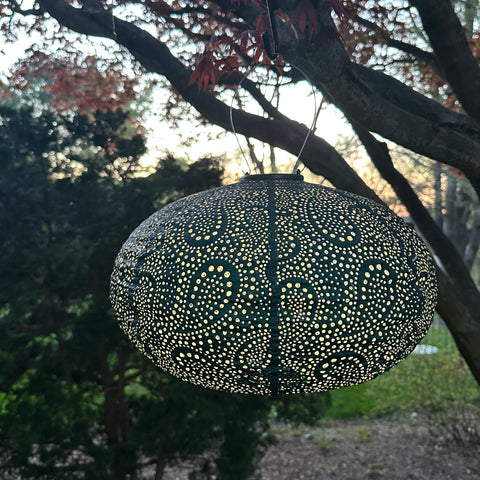 LUMIZ Battery Powered LED Oval Lantern