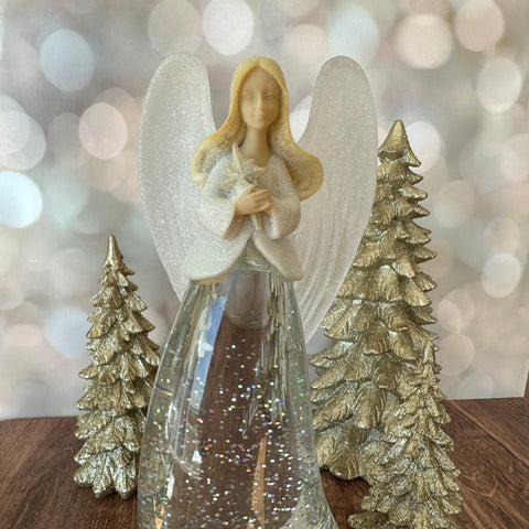 11" Northern Lights Angel With Star for Just Jill