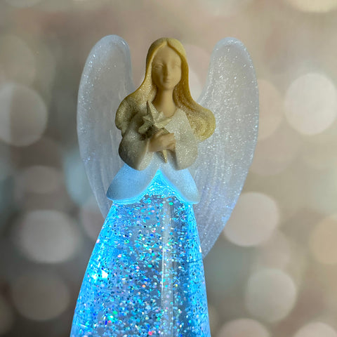 11" Northern Lights Angel With Star for Just Jill