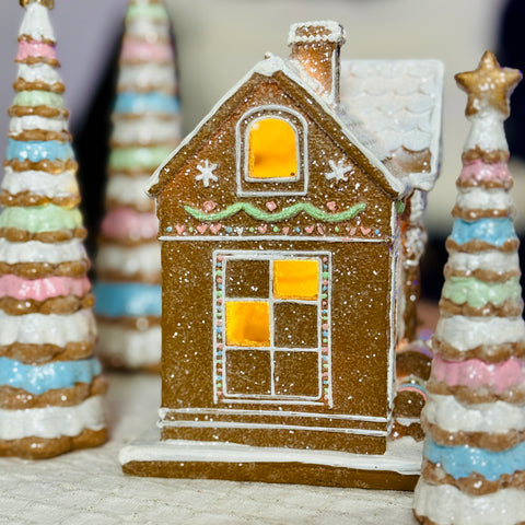 Lighted Gingerbread Toy Store for Just Jill