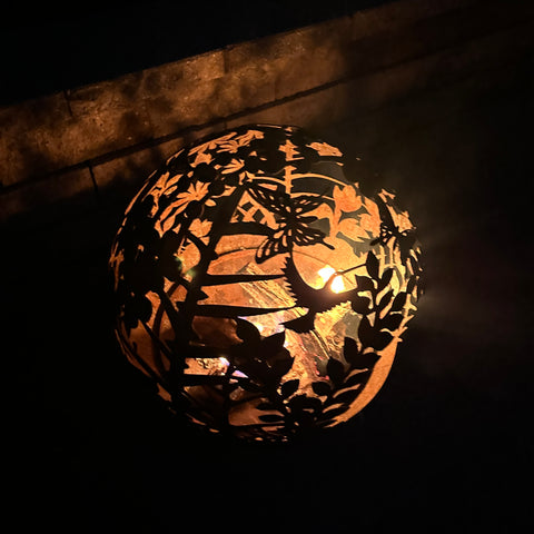 Esschert Designs Large Garden Pattern Fire Sphere