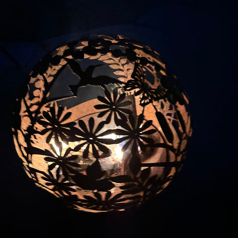Esschert Designs Large Garden Pattern Fire Sphere