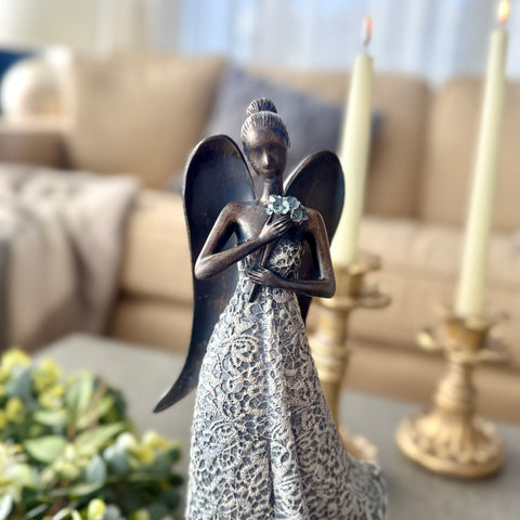 Lace Angel with Flowers for Just Jill