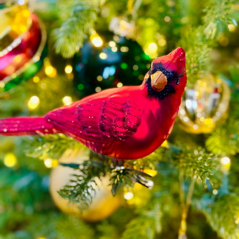 Set of 2 Cardinal Clip-On Ornaments for Just Jill-BOGO OFFER