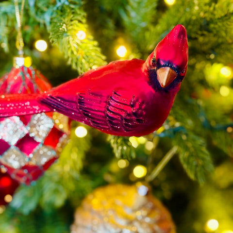 Set of 2 Cardinal Clip-On Ornaments for Just Jill-BOGO OFFER