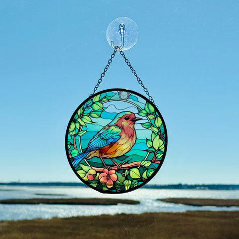 Bird Glass Suncatcher for Just Jill