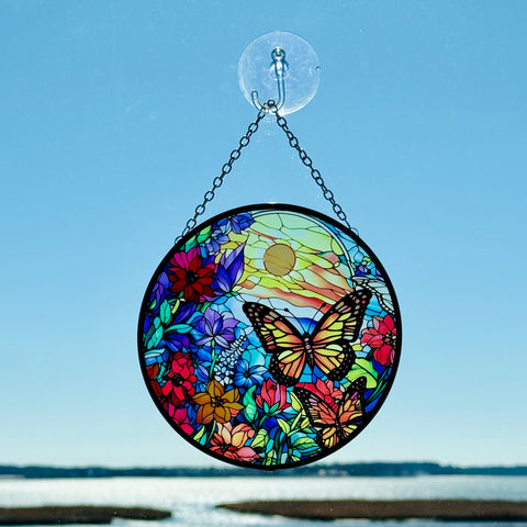 Butterfly Glass Suncatcher for Just Jill