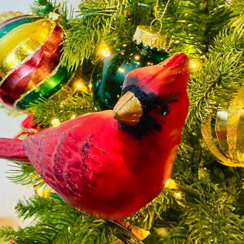 Set of 2 Cardinal Clip-On Ornaments for Just Jill-BOGO OFFER