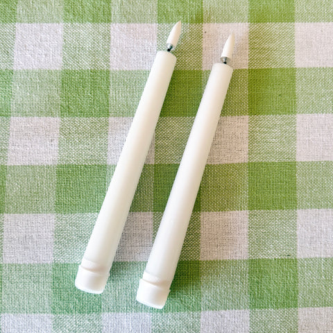 Set of 2 Taper Flameless Candles w/ Remote for Just Jill