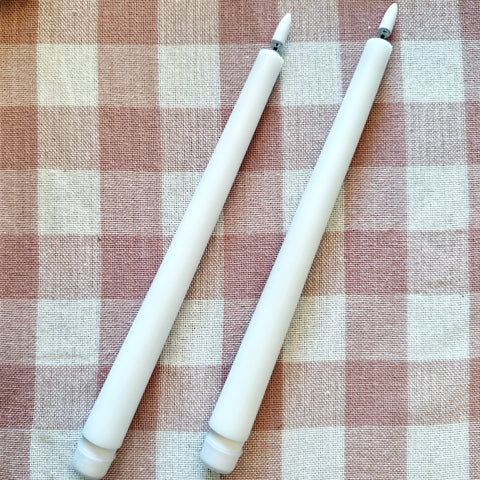 Set of 2 Taper Flameless Candles w/ Remote for Just Jill