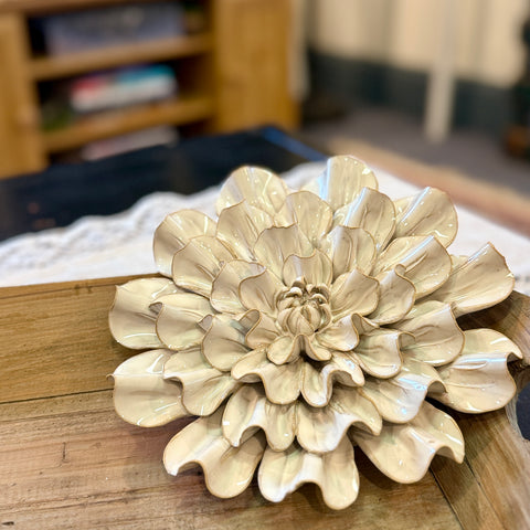 Large Ruffled Ceramic Rose  for Just Jill