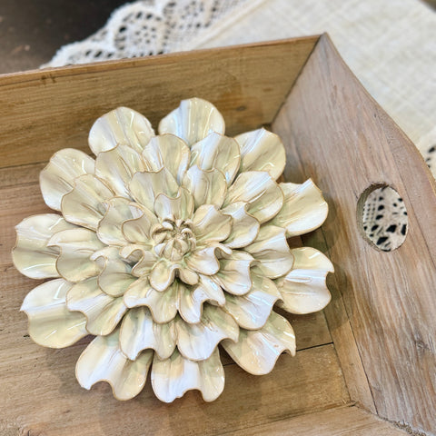 Large Ruffled Ceramic Rose  for Just Jill