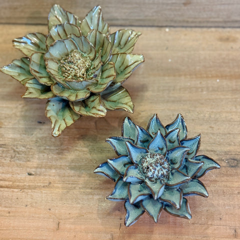 Set of 2 Ceramic Flowers (Kylie's Pick) for Just Jill