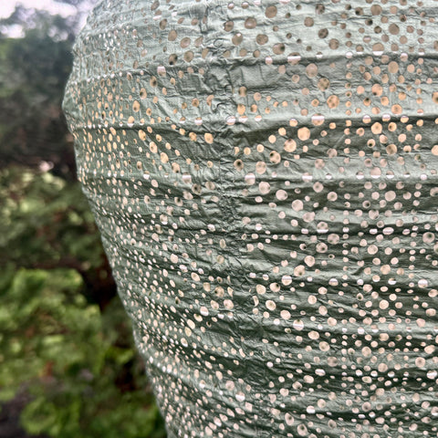 New Edition LUMIZ Battery Powered LED Oversized Sage Green Balloon Lantern