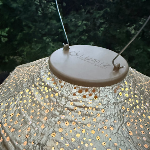 New Edition LUMIZ Battery Powered LED Outdoor Can Shape Lantern