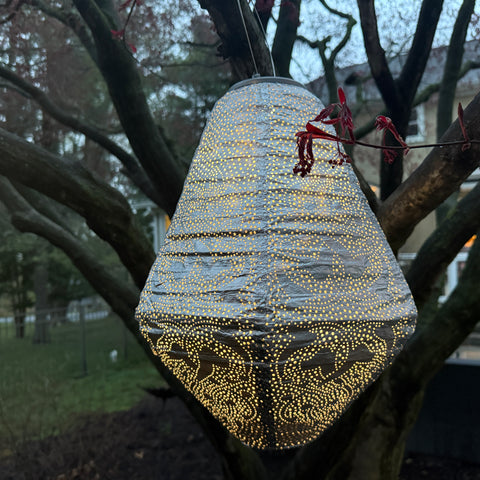 New Edition LUMIZ Battery Powered LED Outdoor Can Shape Lantern