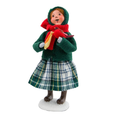 Byers' Choice Girl with Cardinals