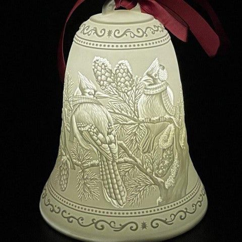 Luumii Lights Porcelain Christmas Bell Ornament