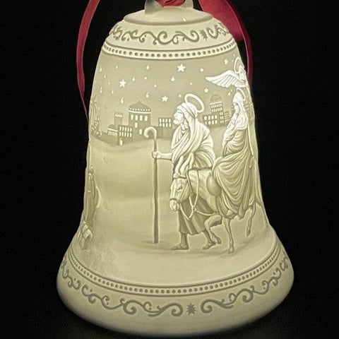 Luumii Lights Porcelain Christmas Bell Ornament