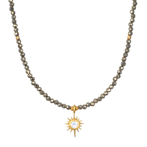 Satya Dreams of Prosperity Pyrite Necklace