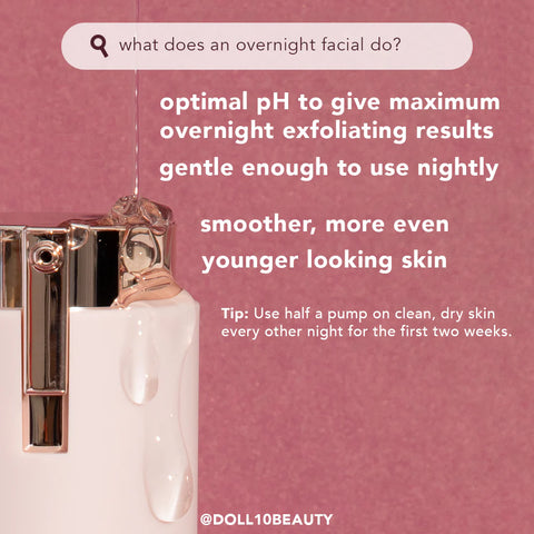 Doll 10 Overnight Facial 11% Triple Acid Resurfacing Serum