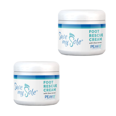 SAVE MY SOLE® Foot Rescue Cream by PEAK 10 SKIN ® Duo