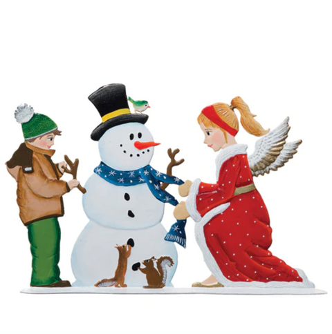 Angel's Finishing Touch Hand Painted German Pewter Figurine