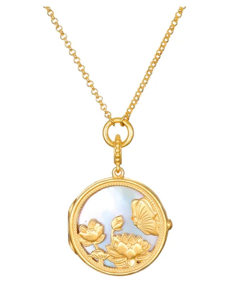 Satya Take Flight Butterfly Pearl Locket Necklace