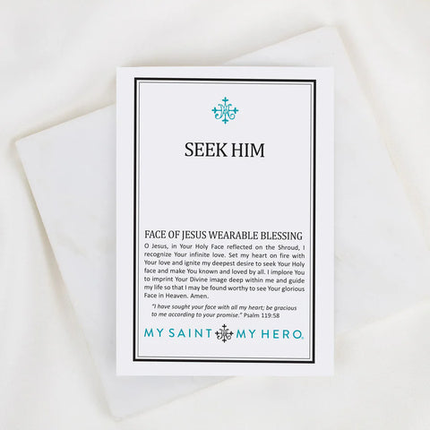 My Saint My Hero Seek Him Necklace