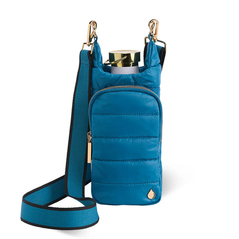 WanderFull Teal HydroBag® with Teal and Black Striped Strap