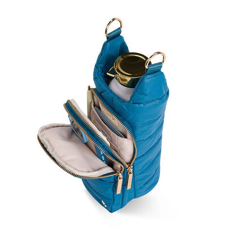 WanderFull Teal HydroBag® with Teal and Black Striped Strap