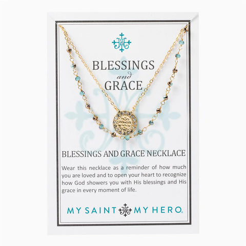 My Saint My Hero Blessing and Grace Necklace