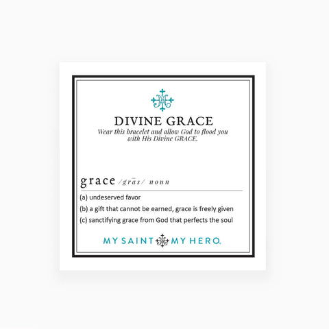 My Saint My Hero Divine Grace Amazonite Cross Bracelet