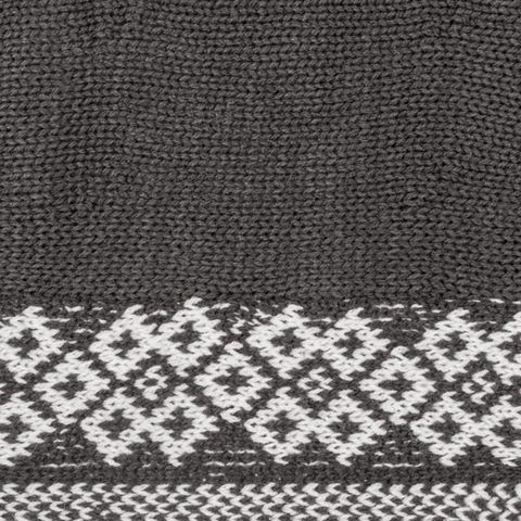 Printed Border Sweater Poncho for Just Jill