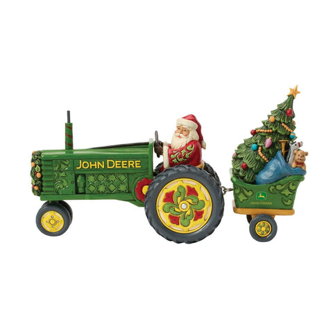 Jim Shore Santa Driving a Tractor Figurine