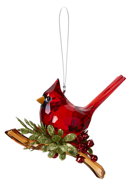 Set of 2 Cardinal Christmas Ornaments for Just Jill