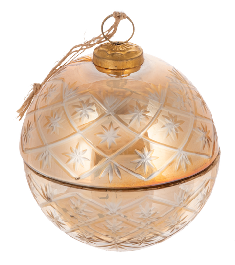 Holiday Etched Container w/ Lid for Just Jill