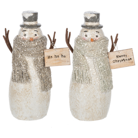 Set of 2 Merry Snowmen for Just Jill