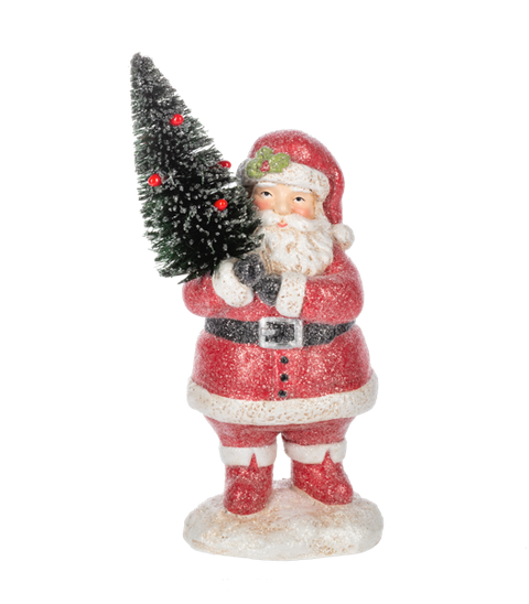 Santa w/Toys & Tree Figurines for Just Jill