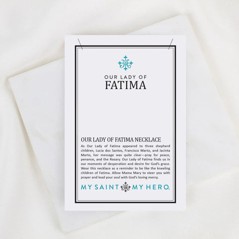 My Saint My Hero Lady of Fatima Necklace