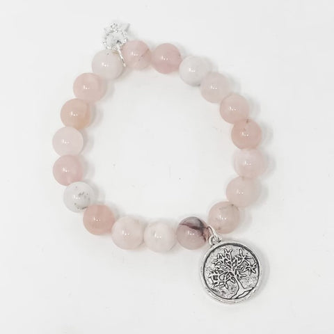 PowerBeads by jen Petites Tree of Life Breast Cancer Awareness Bracelet