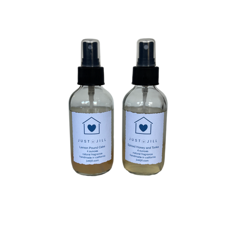 Just Jill Set of 2 Room Sprays-Spiced Honey &Tonka and Lemon Pound Cake