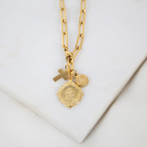 My Saint My Hero St. Christopher Protection & Guidance Necklace