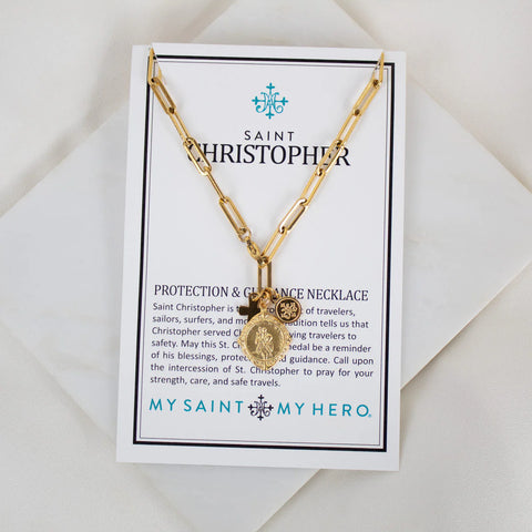 My Saint My Hero St. Christopher Protection & Guidance Necklace