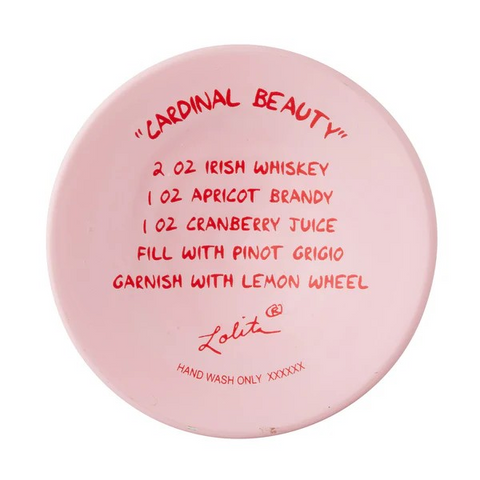 Lolita Cardinal Hand-Painted Wine Glass