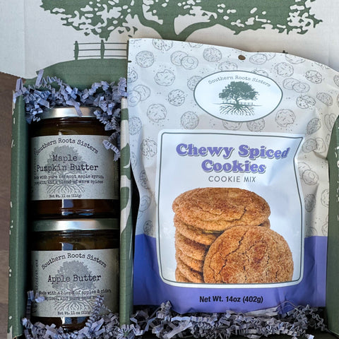 Southern Roots Sisters Apple Butter and Maple Pumpkin Butters w/ Spiced Cookie Mix